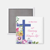 Personalisieren, 40. Jubiläum Nun religiöses Leben Magnet (Vorderseite/Rückseite)