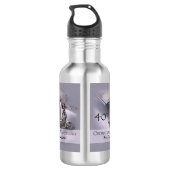 Personalisieren, 40. Ordination Jubiläum Glückwuns Edelstahlflasche (Rückseite)