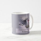 Personalisieren, 40. Ordination Jubiläum Glückwuns Kaffeetasse (VorderseiteRechts)
