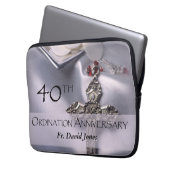 Personalisieren, 40. Ordination Jubiläum Glückwuns Laptopschutzhülle (Vorderseite Links)