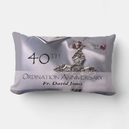 Personalisieren, 40. Ordination Jubiläum Glückwuns Lendenkissen