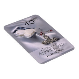 Personalisieren, 40. Ordination Jubiläum Glückwuns Magnet