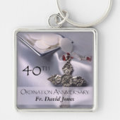 Personalisieren, 40. Ordination Jubiläum Glückwuns Schlüsselanhänger (Vorne)