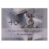 Personalisieren, 40. Ordination Jubiläum Glückwuns Schneidebrett (Vorderseite)