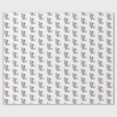 Personalisieren, 45-jähriges religiöses Leben Geschenkpapier (Flach)