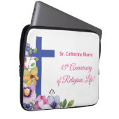 Personalisieren, 45-jähriges religiöses Leben Laptopschutzhülle (Vorne Rechts)