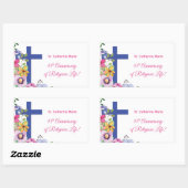 Personalisieren, 45-jähriges religiöses Leben Rechteckiger Aufkleber (Blatt)