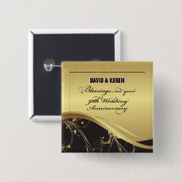 Personalisieren, 50. Hochzeit Jahrestag Religious Button