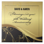 Personalisieren, 50. Hochzeit Jahrestag Religious Fliese (Vorderseite)