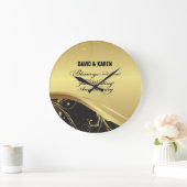 Personalisieren, 50. Hochzeit Jahrestag Religious Große Wanduhr (Zuhause)