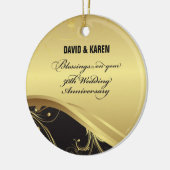 Personalisieren, 50. Hochzeit Jahrestag Religious Keramikornament (Links)