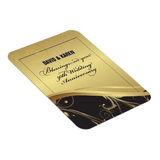 Personalisieren, 50. Hochzeit Jahrestag Religious Magnet (Rechte Seite)