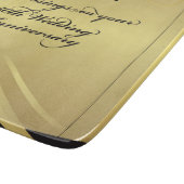 Personalisieren, 50. Hochzeit Jahrestag Religious Schneidebrett (Ecke)