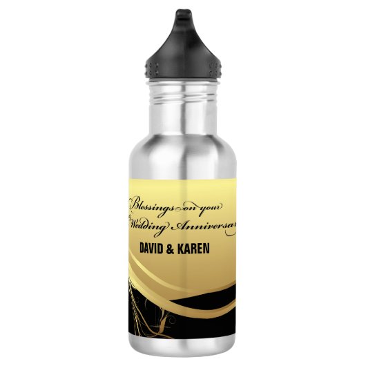 Personalisieren, 50. Hochzeit Jahrestag Religious Trinkflasche (Rechts)