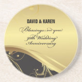 Personalisieren, 50. Hochzeit Jahrestag Religious Untersetzer (Vorne)