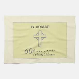 Personalisieren, 60. Geburtstag des Priesters verk Geschirrtuch