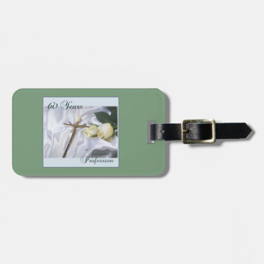 Personalisieren, 60 Jahre religiöser Berufe Gepäckanhänger (Vorderseite horizontal)