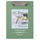 Personalisieren, 60 Jahre religiöser Berufe Klemmbrett (Vorderseite)