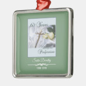 Personalisieren, 60 Jahre religiöser Berufe Silbernes Ornament (Links)