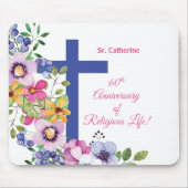 Personalisieren, 60. Jubiläum Nun religiöses Leben Mousepad (Vorne)