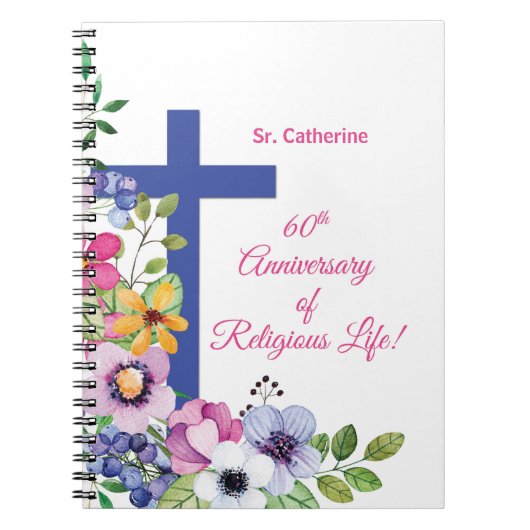 Personalisieren, 60. Jubiläum Nun religiöses Leben Notizblock (Vorderseite)