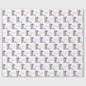 Personalisieren, 65-jähriges religiöses Leben Geschenkpapier (Flach)