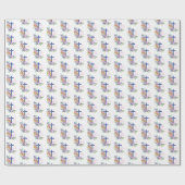 Personalisieren, 65-jähriges religiöses Leben Geschenkpapier (Flach)