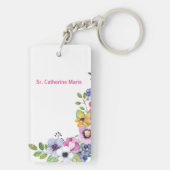 Personalisieren, 65-jähriges religiöses Leben Schlüsselanhänger (Rückseite)