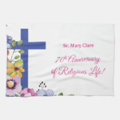 Personalisieren, 70. Jubiläum Nun religiöses Leben Geschirrtuch (Horizontal)