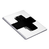 PERSONALISIEREN: Abstraktes Malen monochromatisch  Notizblock (Rechte Seite)