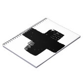 PERSONALISIEREN: Abstraktes Malen monochromatisch  Notizblock (Linke Seite)