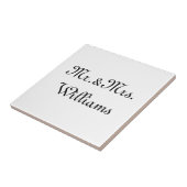 Personalisieren, Anpassen von Nachnamen Mr. & Mrs. Fliese (Seite)
