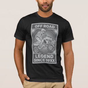 Personalisieren ATV Off Road Legend Custom Birthda T-Shirt