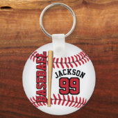Personalisieren ⚾ Baseball Schlüsselanhänger (Rückseite)