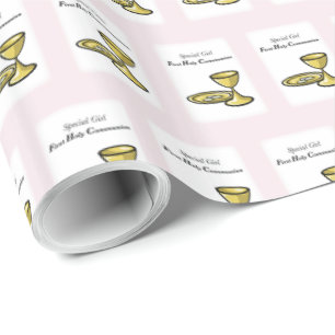 Personalisieren, Besonderes Mädchen, Erste Kommuni Geschenkpapier