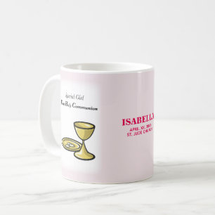 Personalisieren, Besonderes Mädchen, Erste Kommuni Kaffeetasse