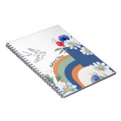 PERSONALISIEREN: BOHO mit Vogel | Notebook-Journal Notizblock (Rechte Seite)