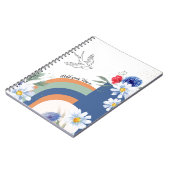 PERSONALISIEREN: BOHO mit Vogel | Notebook-Journal Notizblock (Linke Seite)