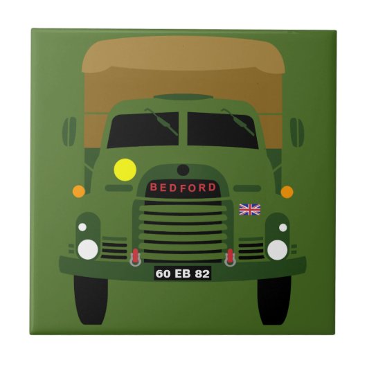 PERSONALISIEREN BRITISH ARMY VETERAN TRUCK FLIESE (Vorderseite)