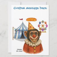 Personalisieren: Chester der Schimpansenclown