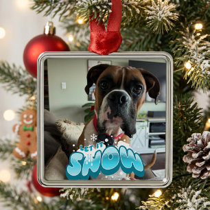 PERSONALISIEREN CHRISTMAS PET FOTO Ornament Aus Metall