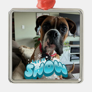 PERSONALISIEREN CHRISTMAS PET FOTO Ornament Aus Metall
