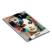 PERSONALISIEREN: Collage Blume | Notebook-Journal Notizblock (Rechte Seite)