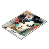 PERSONALISIEREN: Collage Blume | Notebook-Journal Notizblock (Linke Seite)