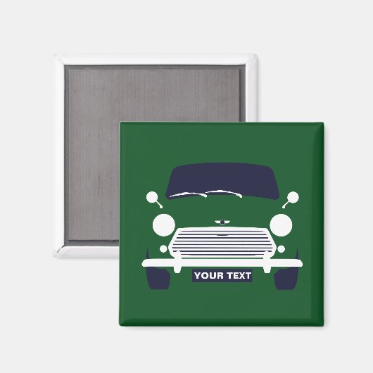PERSONALISIEREN CUSTOM CLASSIC MINI COOPER AUTO MAGNET (Vorderseite/Rückseite)