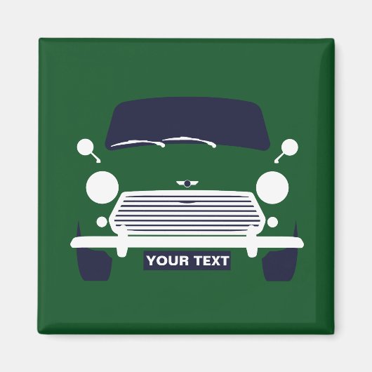 PERSONALISIEREN CUSTOM CLASSIC MINI COOPER AUTO MAGNET (Vorne)
