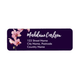Personalisieren der Adresse Rosa Moth Orchids