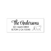 Personalisieren der Cat Script-Rücksendeadresse Gummistempel (Prägung)