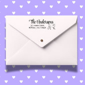 Personalisieren der Cat Script-Rücksendeadresse Permastempel