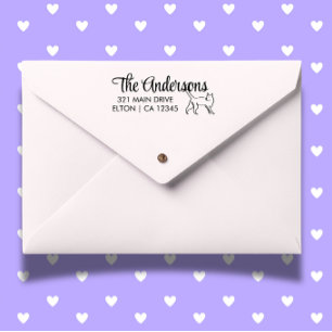 Personalisieren der Cat Script-Rücksendeadresse Permastempel